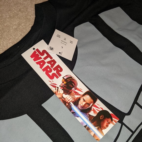 Nwts Star Wars Men's Black Darth Vader Costume T-Shirt With Cape - Picture 5 of 16